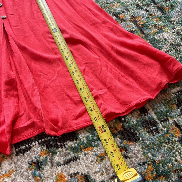 AMERICAN EAGLE Summery Orange Button Down Dress, Size Medium - Picture 7 of 8